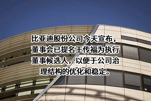 比亚迪股份有限公司