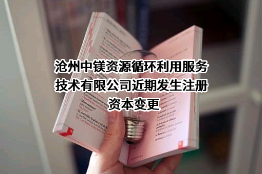 沧州中镁资源循环利用服务技术有限公司
