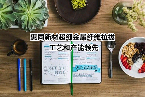湖南惠同新材料股份有限公司