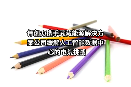 伟创力携手武藏能源解决方案公司缓解人工智能数据中心的电荒挑战