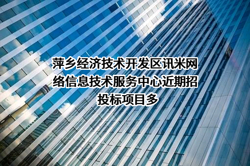 萍乡经济技术开发区讯米网络信息技术服务中心近期招投标项目多