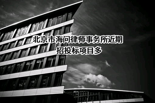 北京市海问律师事务所近期招投标项目多