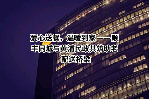 深圳市顺丰同城物流有限公司