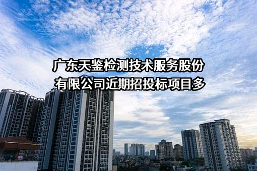 广东天鉴检测技术服务股份有限公司