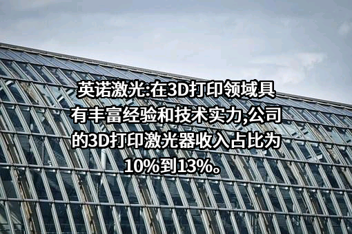 英诺激光科技股份有限公司