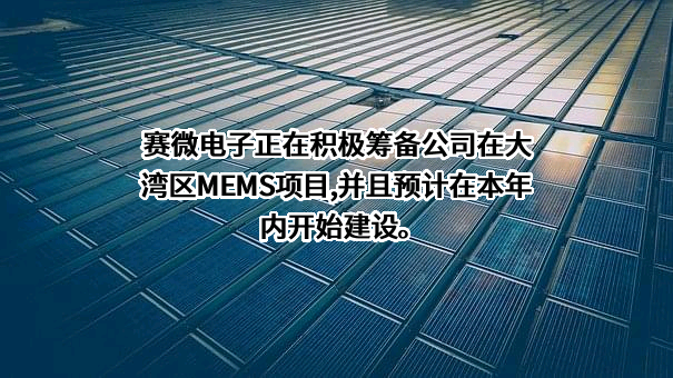 北京赛微电子股份有限公司