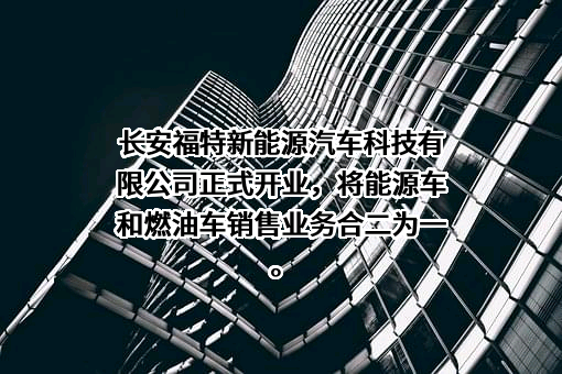 长安福特新能源汽车科技有限公司