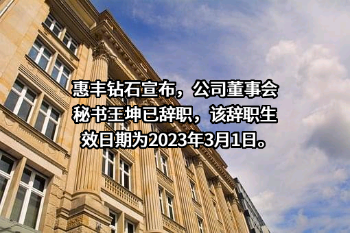 惠丰钻石股份有限公司
