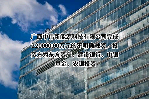广西中伟新能源科技有限公司