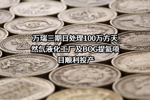 万瑞三期日处理100万方天然气液化工厂及BOG提氦项目顺利投产