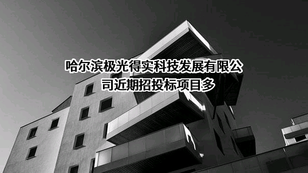 哈尔滨极光得实科技发展有限公司近期招投标项目多