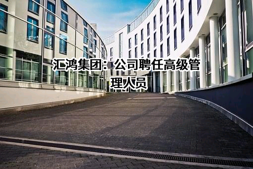 汇鸿集团：公司聘任高级管理人员