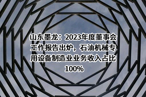 山东墨龙石油机械股份有限公司