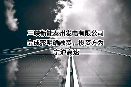 三峡新能泰州发电有限公司