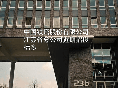 中国铁塔股份有限公司江苏省分公司近期招投标项目多
