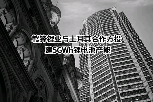 赣锋锂业与土耳其合作方投建5GWh锂电池产能