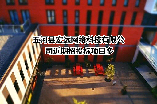五河县宏远网络科技有限公司近期招投标项目多