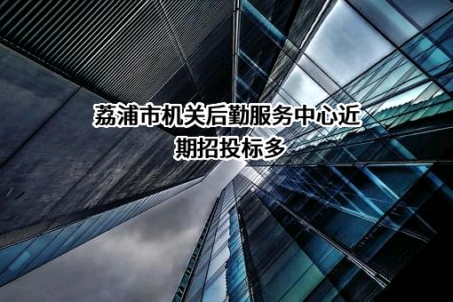 荔浦市机关后勤服务中心近期招投标项目多
