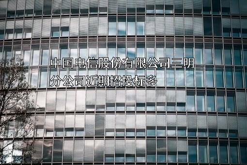 中国电信股份有限公司三明分公司