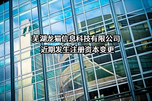 芜湖龙猫信息科技有限公司近期发生注册资本变更