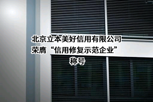 北京立本美好信用有限公司