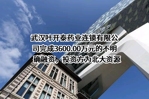 武汉叶开泰药业连锁有限公司