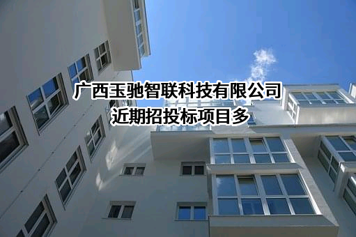 广西玉驰智联科技有限公司近期招投标项目多