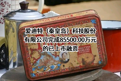 爱迪特（秦皇岛）科技股份有限公司完成85500.00万元的已上市融资