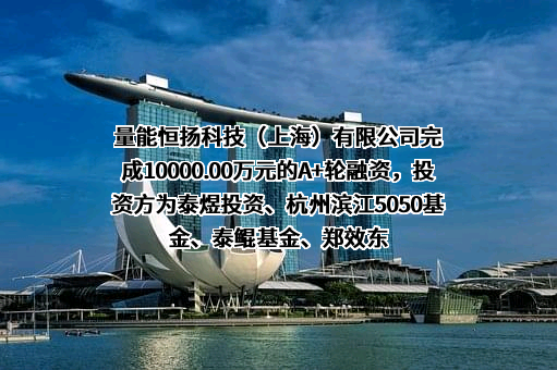 量能恒扬科技（上海）有限公司完成10000.00万元的A+轮融资，投资方为泰煜投资、杭州滨江5050基金、泰鲲基金、郑效东