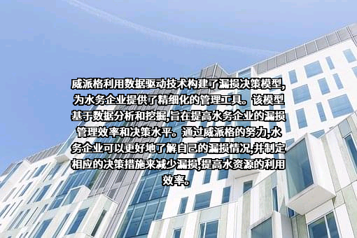 上海威派格智慧水务股份有限公司