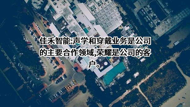 佳禾智能科技股份有限公司