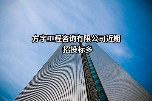 方宇工程咨询有限公司近期招投标项目多