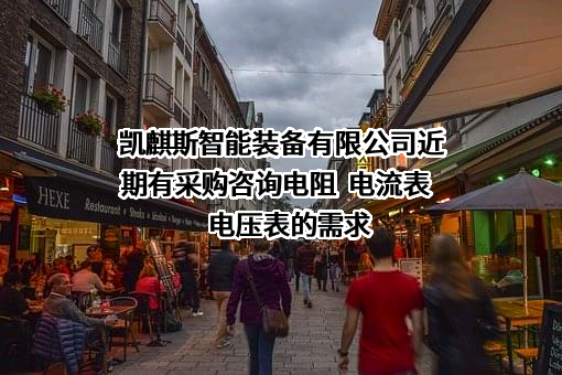 凯麒斯智能装备有限公司近期有采购咨询电阻  电流表  电压表的需求