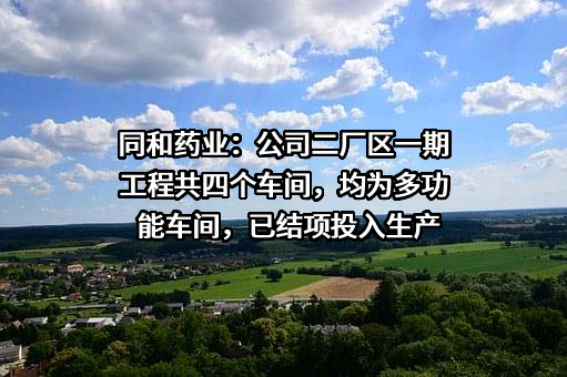 江西同和药业股份有限公司