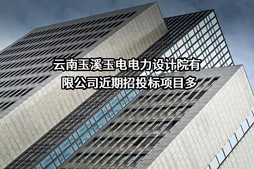云南玉溪玉电电力设计院有限公司近期招投标项目多