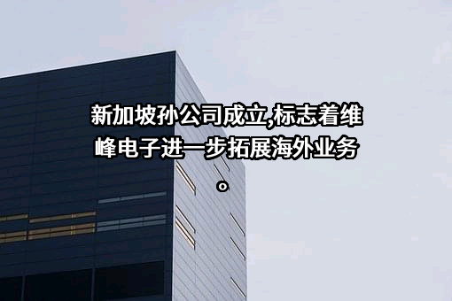 杭州维峰电子科技有限公司
