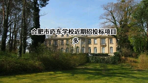 合肥市庐东学校近期招投标项目多