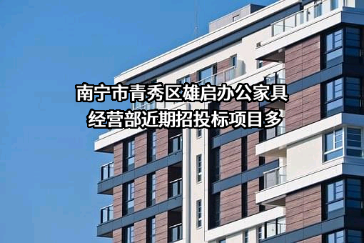 南宁市青秀区雄启办公家具经营部近期招投标项目多