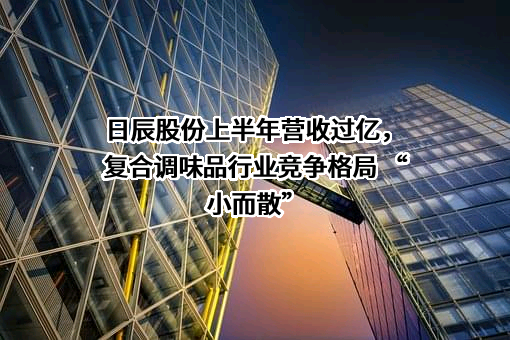 日辰股份上半年营收过亿，复合调味品行业竞争格局 “小而散”