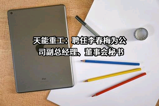 天能重工：聘任李春梅为公司副总经理、董事会秘书