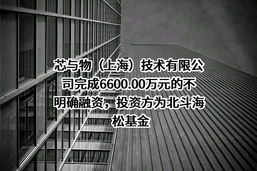 芯与物（上海）技术有限公司