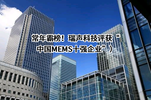 常年霸榜！瑞声科技评获“中国MEMS十强企业”）