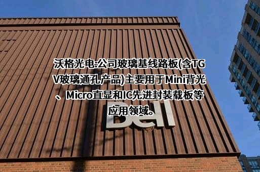 江西沃格光电股份有限公司