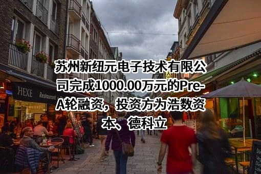 苏州新纽元电子技术有限公司