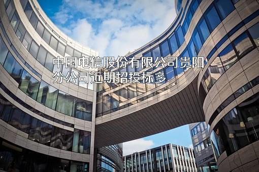 中国电信股份有限公司贵阳分公司近期招投标项目多