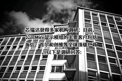 安徽芯瑞达科技股份有限公司