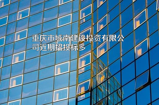 重庆市城南建设投资有限公司近期招投标项目多