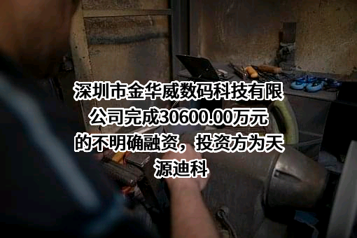 深圳市金华威数码科技有限公司完成30600.00万元的不明确融资，投资方为天源迪科