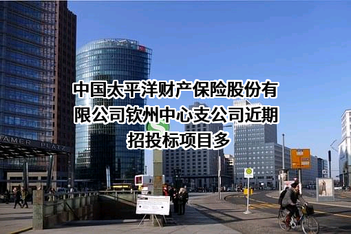 中国太平洋财产保险股份有限公司钦州中心支公司