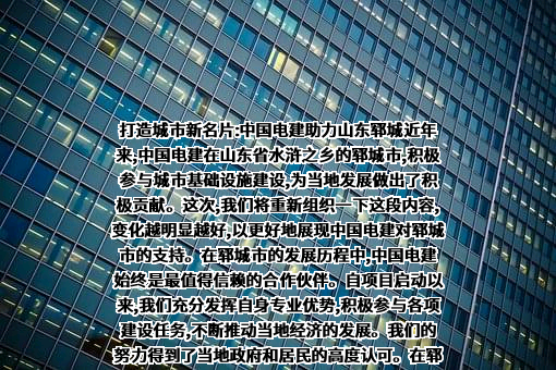 中国电力建设股份有限公司